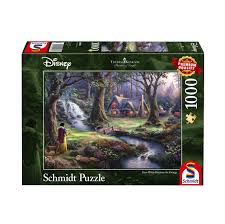 The painter of light, thomas kinkade captures the timeless magic of this classic disney story. Snow White By Thomas Kinkade 1000 Piece Jigsaw Asterisk Jigsaw Puzzles