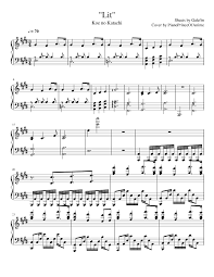 Koe No Katachi Lit Sheet Music For Piano Solo Musescore Com