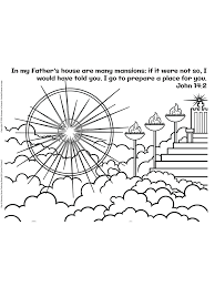 John 14 2 Coloring Kids Answers Bible Prints Sunday School Crafts Jesus Crafts