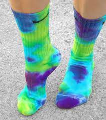 Purple Haze Tie Dye Nike Socks Custom Tie Dye Socks Purple Lime Turquoise Hand Dyed Accessories School Fun Spor Tie Dye Diy Tie Dye Socks Tye Dye Shirts