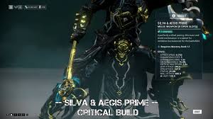 Silva & Aegis Prime Blade - Warframe Drops