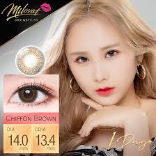 Milovat 1 Day Chiffon Brown 日拋有色彩妝隱形眼鏡｜每盒10片