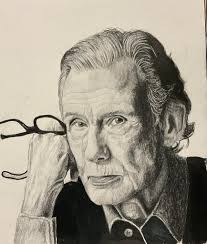 Sketch of Bill Nighy in graphite