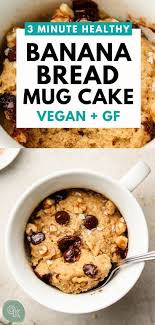 Healthy Banana Bread Mug Cake Vegan Gluten Free Okonomi Kitchen Recipe Protein Mug Cakes Vegan Mug Cakes Mug Cake Healthy