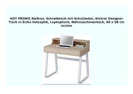 Arbeitstisch fürs büro in lichtgrau & silber. New Sixbros Schreibtisch Mit Schubladen Kleiner Designer Tisch In E
