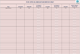 Biggest Looser Excel Spreadsheet Templates At