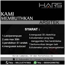 Segera lamar lowongan kerja teknik arsitektur dari 15 daftar loker di bawah ini. Lowongan Kerja Arsitek Di Solo Archives Info Loker Solo
