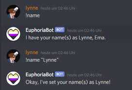 Add your names, share with friends. Github Spirati Euphoriabot A Discord Bot Primarily Aimed Towards Gender Affirmation And Other Miscellaneous Administrative Tools