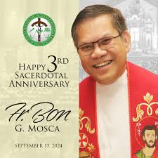 Happy Sacerdotal Day, Fr. Bon Mosca! Your tireless efforts and spiritual  guidance are a true gift to our parish community. We are grateful for your  guidance and prayers.