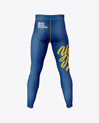Download Compression Trousers Mockup Back View In Apparel Mockups On Yellow Images Object Mockups