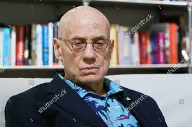 American Writer James Ellroy Poses During Editorial Stock Photo