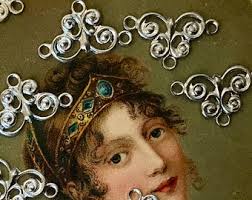 Vintage Cameos, 4pcs, 14x18mm, Shell Cameo, Powder Blue Cameos, Shabby Chic  Cameos, Cottage Core