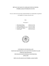 Maybe you would like to learn more about one of these? Rpp Rasio Dua Besaran Pdf