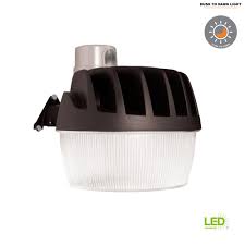 All Pro Gray Outdoor Integrated Led Area Dusk To Dawn Security Light With Built In Photocell At 3300 Lumens 5000k Da Security Lights Dusk To Dawn Flood Lights