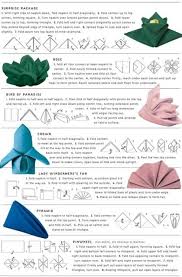 Fold the napkin in half from the bottom to the top so that only the back side of the napkin is visible. 25 Tutorials For How To Fold Napkins