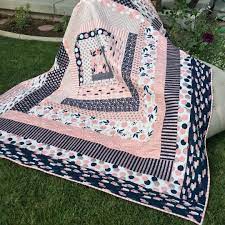 Any Reason For A Quilt Is A Good Reason I Made This For A Bridal Shower Table Cover Over The Summer Fabric Blush By M Pink Quilts Quilts Baby Quilt Patterns