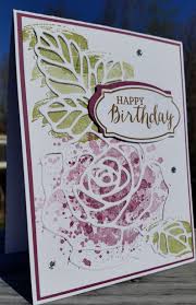Handmade Birthday Cards For Women Handmade Birthday Card Stampin Up Rose Wonder Stampin Up Birthday Cards Birthday Cards Handmade Birthday Cards