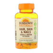 sundown naturals مكمل غذائي للشعر والبشرة والأظافر 120 كبسولة health and beauty natural hair styles hair skin nails