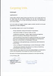 Ein positives sowie ein negatives beispiel. Arbeitszeugnis Cargolog Ltda