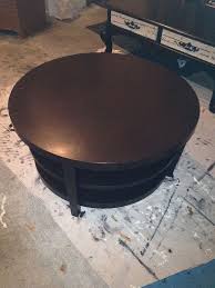 Sturdy metal frames for stability. Round Coffee Table Turns Into Tufted Ottoman Hometalk