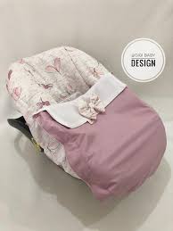 Car Seat Footmuff 2 In 1 Purple Butterfly Car Seat Liner And Detachable Polar Fleece Blanket With Bow For Baby Girl And Boy Couture Pour Bebe Couture