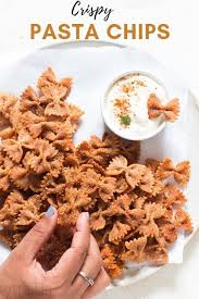 Homemade Crispy Pasta Chips Recipe Currytrail In 2020 Pasta Chips Fried Chips Pasta
