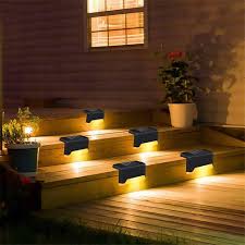 China Outdoor Solar Deck Lights Led Solar Path Stair Pathway Fence Light Waterproof Garden Yard Fence Wall Landscape Lamp China Led Solar Deck Light Outdoor Light