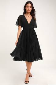 Pleats To Meet You Black Pleated Midi Wrap Dress Black Dress Meet Midi Pleated Pleats Wrap In 2020 With Images Black Pleated Dress Pleated Midi Dress