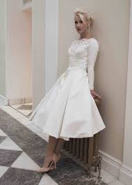 Beautiful Elegant Timeless And Yours Wedding Dress All For Fashion Design Tea Length Wedding Dress Long Sleeve Short Wedding Dress Tea Length Dresses