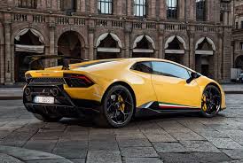 Black And Yellow Lamborghini Huracan 2018 Lamborghini Huracan Performante Yellow Car Rear View Wallpaper In 2020 Lamborghini Huracan Yellow Car Red Lamborghini