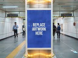 Download Subway Poster Mockup Mockup Love