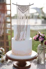 Desert Boho Chic Wedding Cake Rasha Rmeily Boho Wedding Cake Boho Chic Wedding Cake Boho Cake