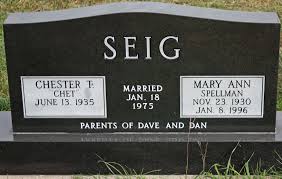 Mary Ann Spellman Seig (1930-1996)