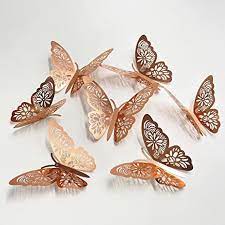 Beach themed furniture transfers images of butterflies. Amazon Com 24 Pcs Butterfly Wall Stickers Butterfly Wall Decor Butterfly Wall Decals Butterfly Stickers For Butterfly Party Decorations Butterfly Birthday Decorations Butterfly Cake Decorations Rose Gold Baby