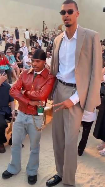 Lil Baby and Victor Wembanyama in Paris for fashion week