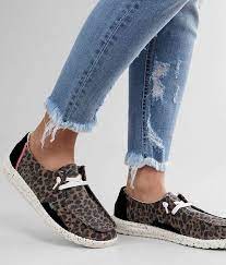 Hey Dude Wendy Cheetah Shoe Women S Shoes In Jungle Brown Buckle Cheetah Shoes Women Shoes Hey Dude