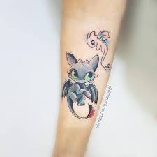 Luna is a light fury who has retreated from her homeland after watching her mate being killed in front of her. 48 Best Toothless Tattoo Ideas Toothless Tattoo How Train Your Dragon How To Train Your Dragon