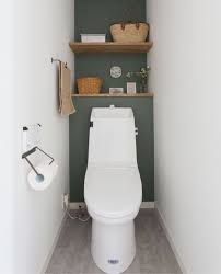 ふたりのおトイレ 壁紙 紙巻器 タオル掛け 棚 トイレ おしゃれ トイレのアイデア トイレ インテリア