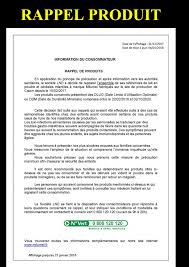 Pour en savoir plus sur ce rappel produit : Rappel Produits Supermarches Match