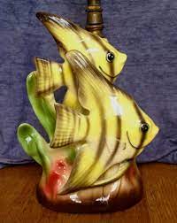 Long rod fishing table lamp #zulilyfinds. 53 Vintage Fish Lamps Ideas Fish Lamp Vintage Fishing Vintage