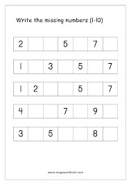 Writing worksheets help children develop their early fine motor skills and learn the basics of letters and numbers. Ordering Numbers Worksheets Missing Numbers What Comes Before And After Number 1 10 1 20 1 50 1 100 Free Printables Megaworkbook