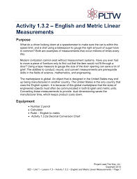 activity 1 3 2 english metric lineare measurements