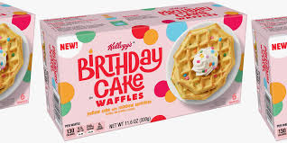 Kellogg's eggo chocolatey chip waffles. Kellogg S Has New Birthday Cake Waffles That Are Made With Yellow Cake And Sprinkles
