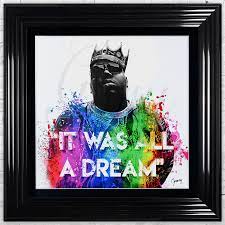 Biggie Smalls It Was All A Dream Framed Artwork
