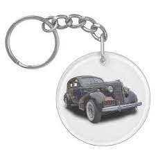 1937 Vintage Car Keychain Zazzle Com Car Keychain Keychain Vintage Cars