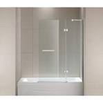 Hinged bathtub door