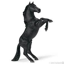 Black And White Mustang Horse For Sale Schleich Toys Farm Life Mustang Stallion Black Reared Up 13624 Black Mustang Mustang Horse Black Stallion