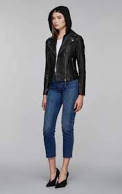Yoana Moto Jacket With Removable Hood Mackage Mackage Moto Jacket Jackets