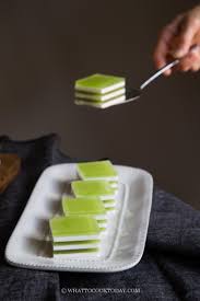 Coconut Pandan Agar Agar Layered Jelly Cake Agar Agar Santan Lapis Jelly Cake Coconut Jelly Jelly Desserts