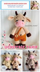 Amigurumi Inek Yapimi Ucretsiz Tarif Amigurumi Tariflerim Crochet Disney Orgu Projeleri Amigurumi Oyuncak Bebek